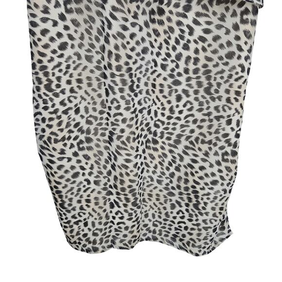 Vtg Victorias Secret Womens Sz 4 Slip Dress Cream Leopard‎ Lined Flowy Y2K 90s - Picture 5 of 12